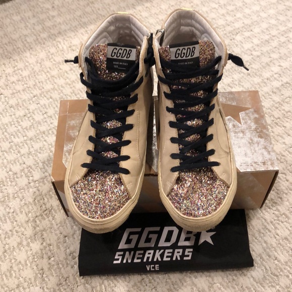 golden goose multi glitter
